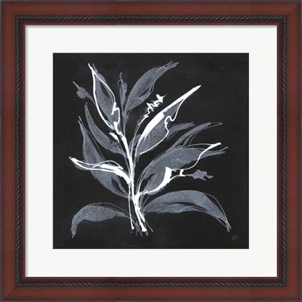 Framed Chalkboard Branch II Print