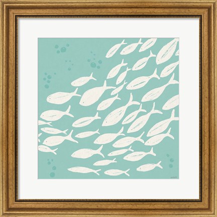 Framed Seaside Style VII Print