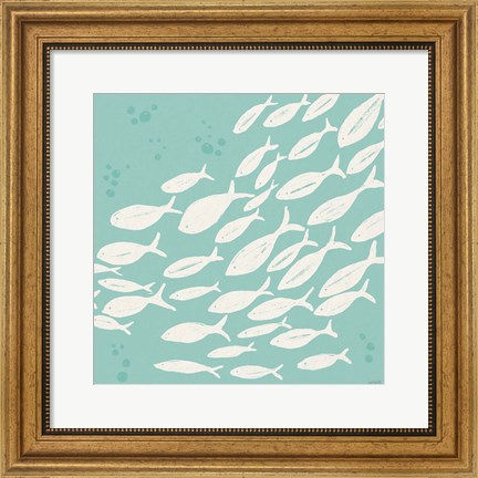 Framed Seaside Style VII Print