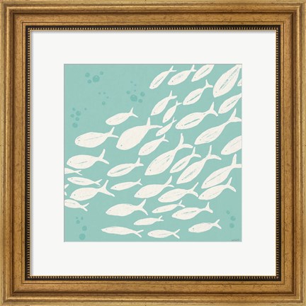 Framed Seaside Style VII Print