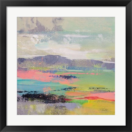 Framed Blooming Field II Print