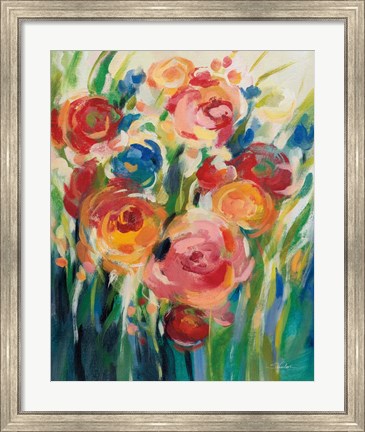 Framed Bright Bloom I Print