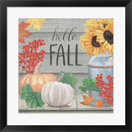 Framed Fall at the Farm V Print