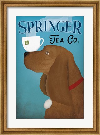 Framed Brown Springer Tea Co Print