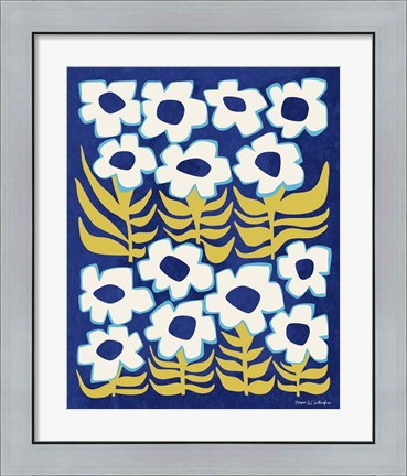 Framed Flower Power III Print