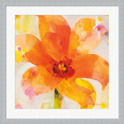 Framed Bright Tulips II Print