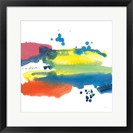 Framed Jewel Abstraction III Print