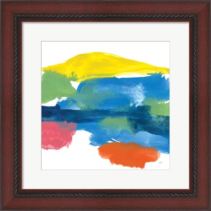 Framed Jewel Abstraction II Print