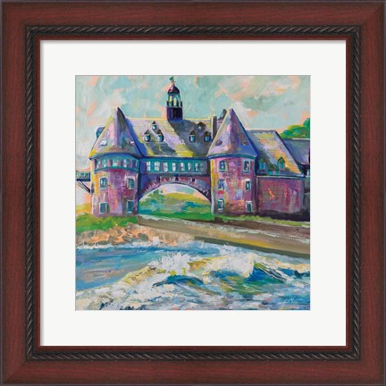 Framed Coastal Towers Print