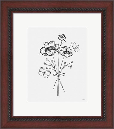 Framed Among Wildflowers IV Print