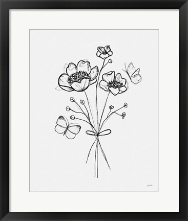 Framed Among Wildflowers IV Print