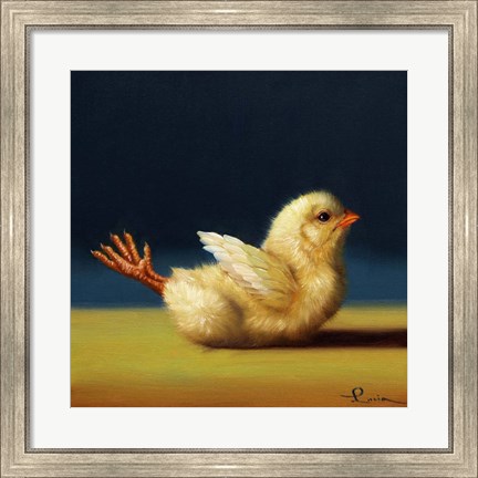 Framed Yoga Chick Locust Print