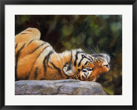 Framed Tiger On Back Print