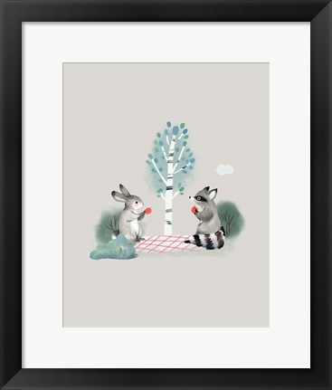 Framed Picknick Woodland Print