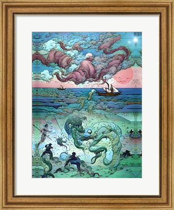 Framed Under the Sea Print