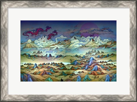 Framed Rough Terrain Print