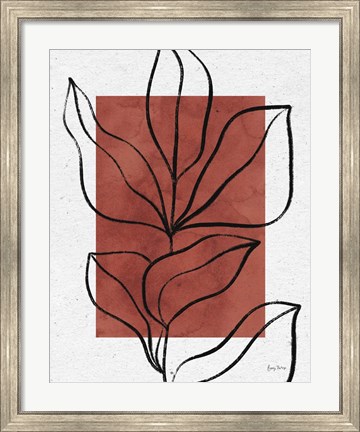 Framed Color Block Balance II Hot Sauce Print