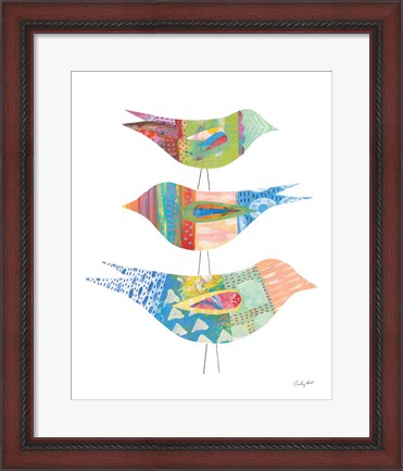 Framed Spring Birds I Print