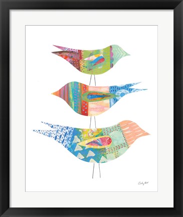 Framed Spring Birds I Print