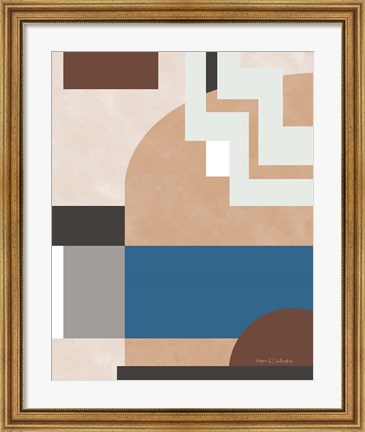 Framed Soft Modern I Gray Print