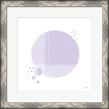 Framed Tribeca I Purple Print