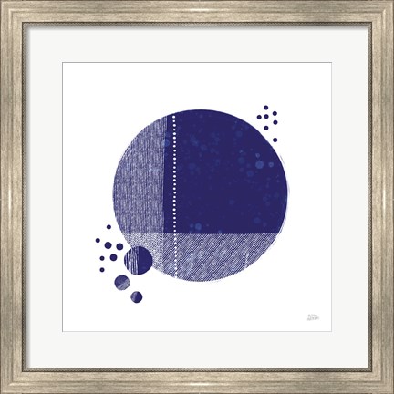 Framed Tribeca I Indigo Print