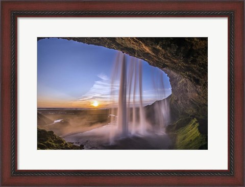 Framed Seljalandsfoss Waterfall, Iceland Print