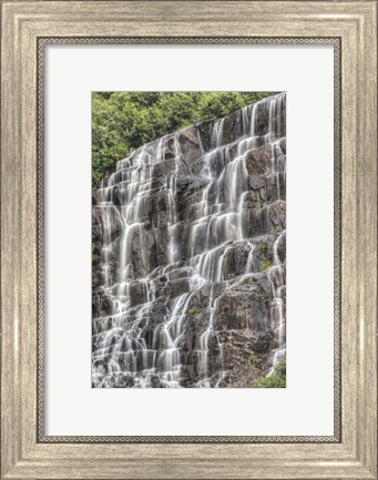 Framed Waterfall in Alaska Print