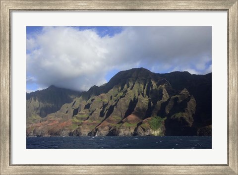 Framed Na Pali Coast, Kauai, Hawaii Print