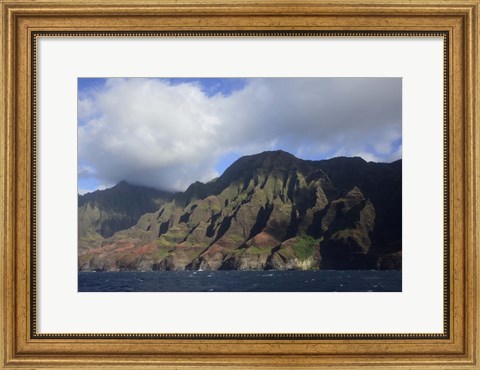 Framed Na Pali Coast, Kauai, Hawaii Print