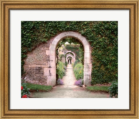 Framed Banc de Jardin No. 3 Print