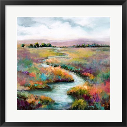 Framed Meandering Stream Print