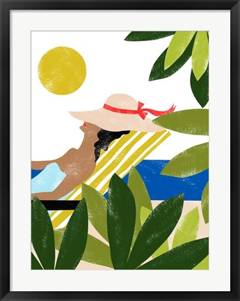 Framed Sunbathing Print