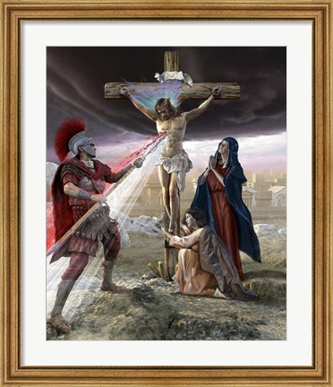 Framed Jesus on the Cross Print