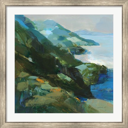 Framed Rocky Shoreline I Print