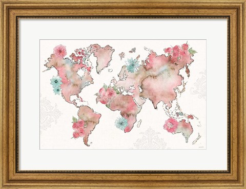 Framed Vintage Travel I Print