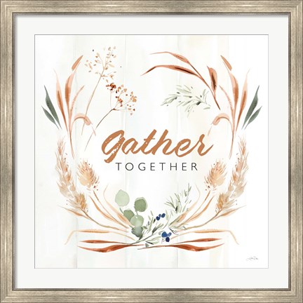 Framed Autumn Ramble V Together Print