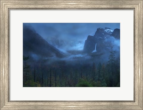 Framed Gloomy Mountain Print