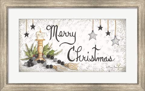 Framed Christmas by Candlelight Print