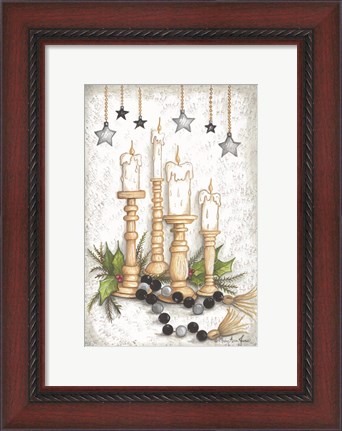 Framed Candlelit Christmas Print