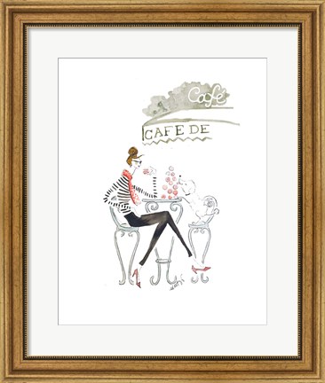 Framed Paris Cafe Print