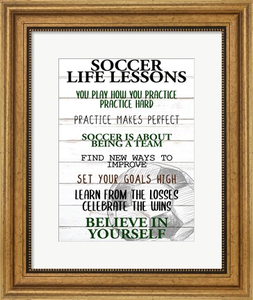 Framed Soccer Life Print