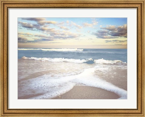 Framed Splitting Waves Print