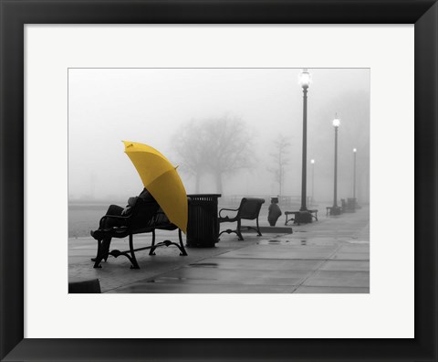 Framed Sitting In The Rain Print