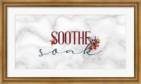 Framed Soothe Soak Panel Print