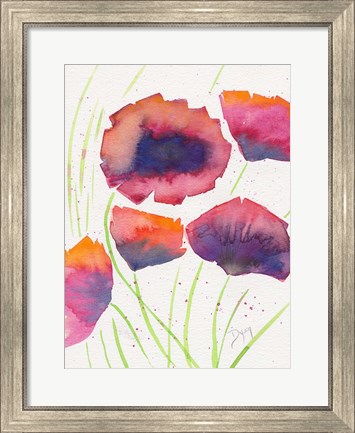 Framed Poppies July Print