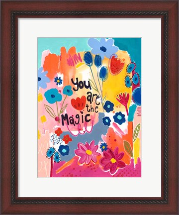 Framed You Are The Magic Floral Print