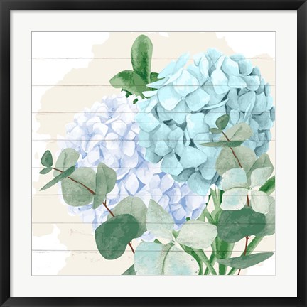 Framed Hydrangea 2 Print