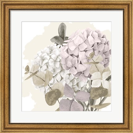 Framed Hydrangea 2 V2 Print