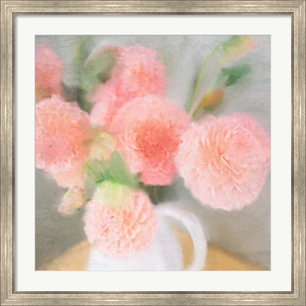 Framed Pink Carnations Print